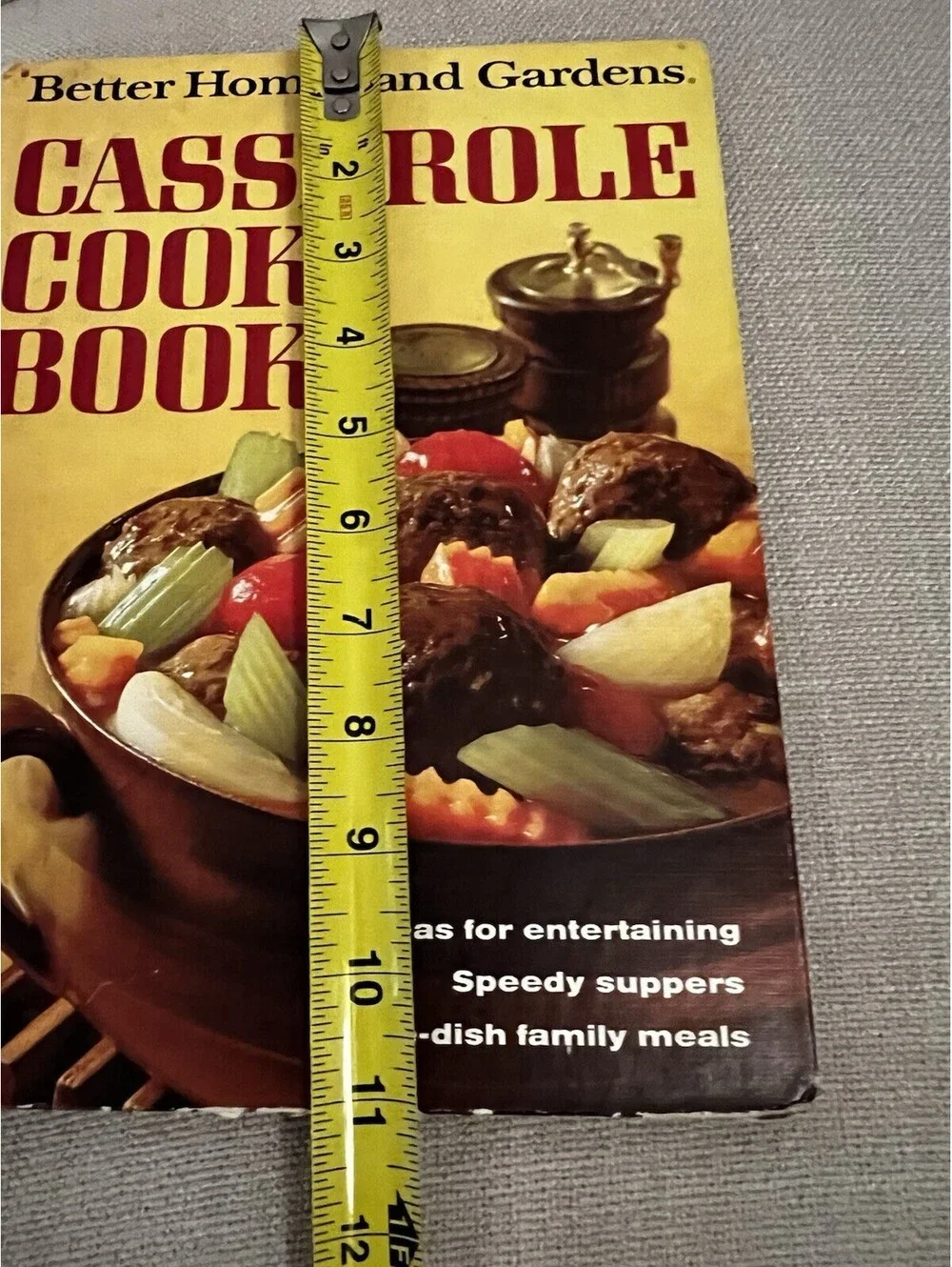 Vintage 1968 Better Homes and Gardens Casserole Cookbook Hardcover 8”x11”